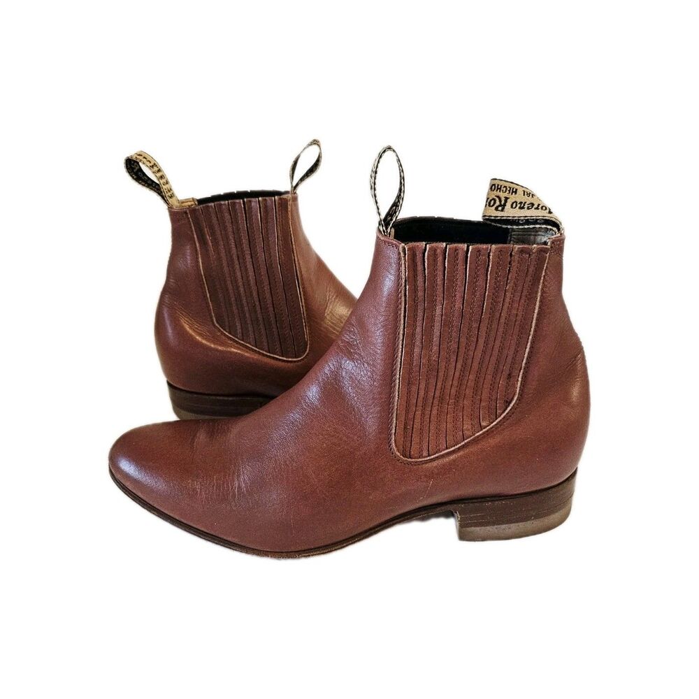 Moreno Romero Leather Ankle Boots | Men's Size 9.5 - Picture 6 of 10